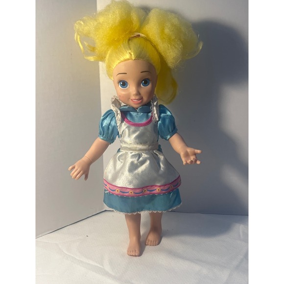 Other - Alice in Wonderland Doll Blue Dress White Apron Yellow Hair Disney Toy
